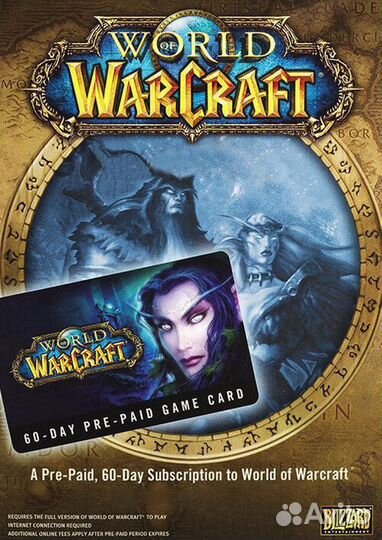 World of Warcraft 60 дней (Тайм карта)