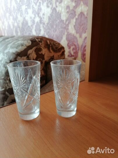 Стаканы хрустальные