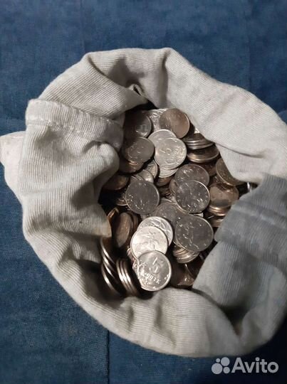 Монеты стальные 10-50 копеек 2006-2015г на вес