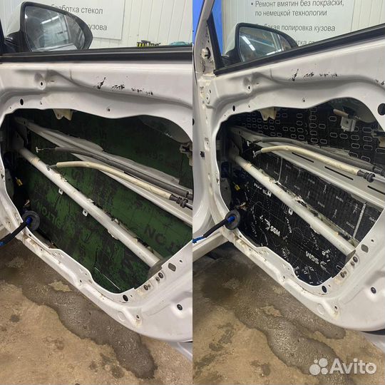 Шумоизоляция авто,дверей,арок