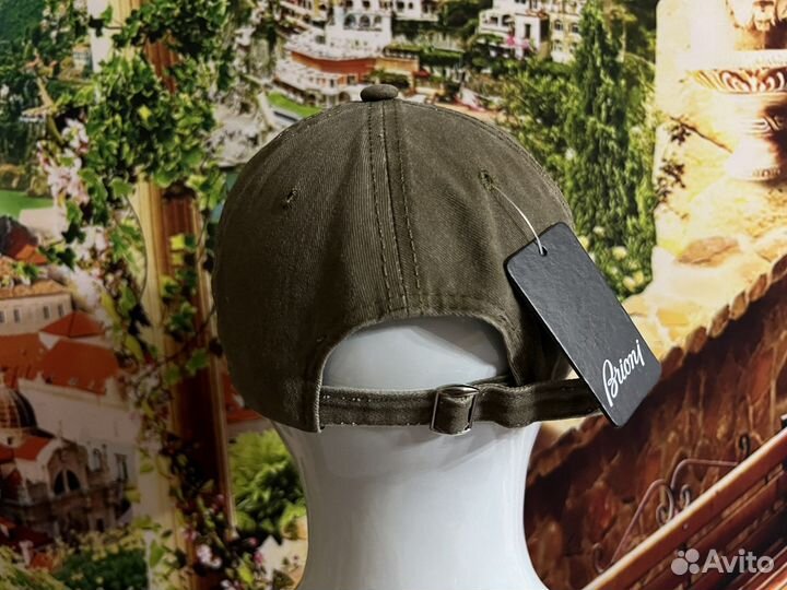 Летняя бейсболка Brioni олива