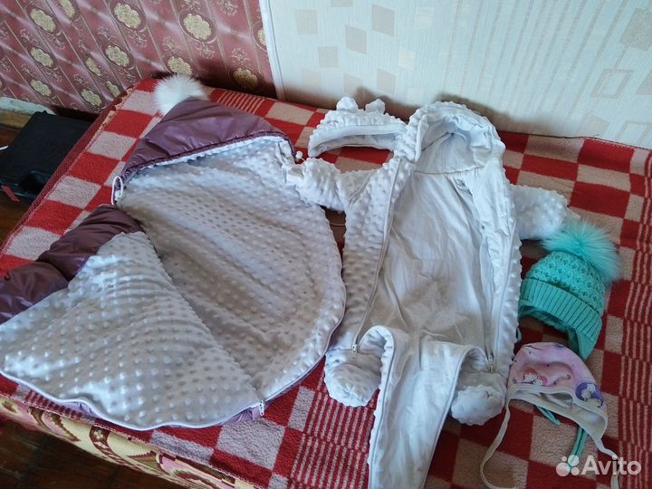 Зимний конверт на выписку