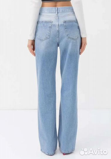 Джинсы Lime Bootcut двухцветные