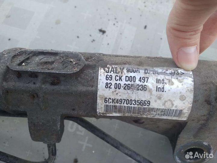 Рулевая рейка renault logan 1 с гуром