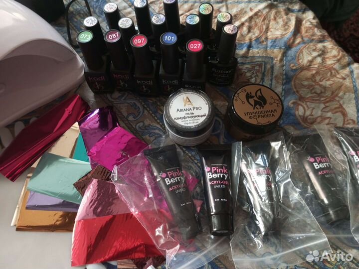 Набор для наращивания ногтей новый