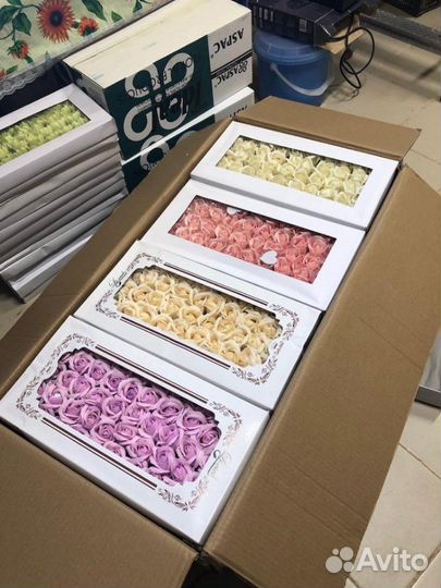 Розы из мыла