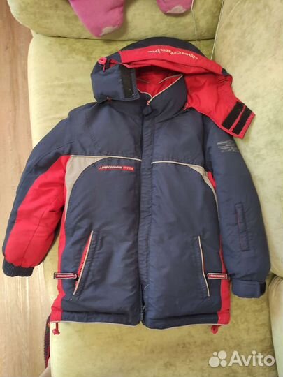 Зимний пуховик на мальчика, 5-6 лет