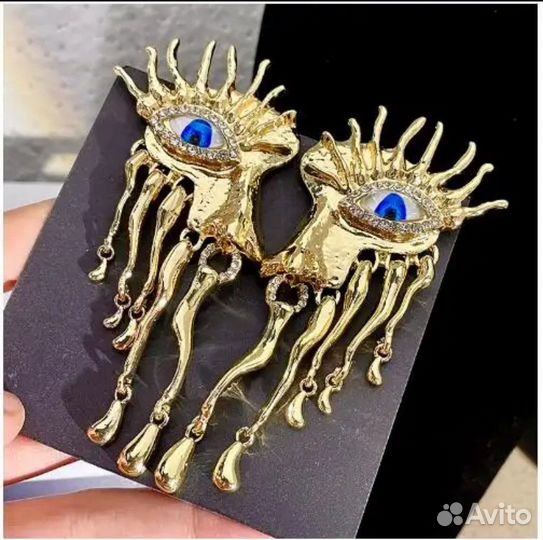 Серьги 5видов глаза gaze в стиле Schiaparelli