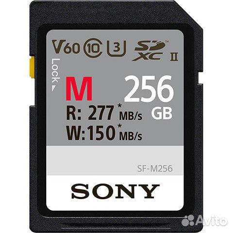 Sony 256GB SF-M/T2 UHS-II sdxc Memory Card