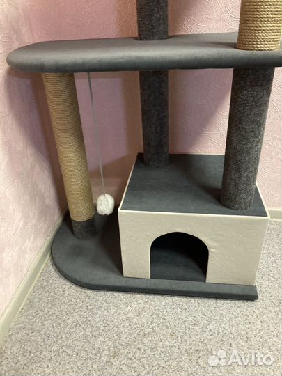 Игровой комплекс домик когтеточка Для кошек