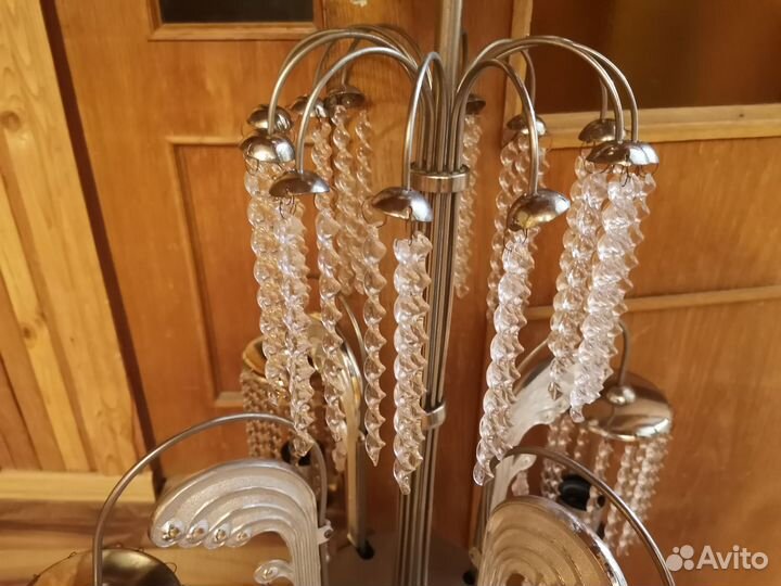 Хрустальная люстра СССР винтажная