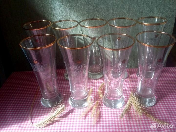 Пивные бокалы Tuborg beer