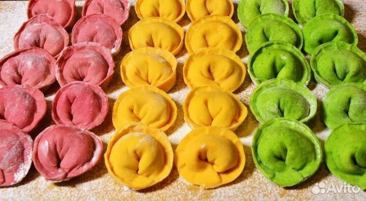 Цветные пельмешки