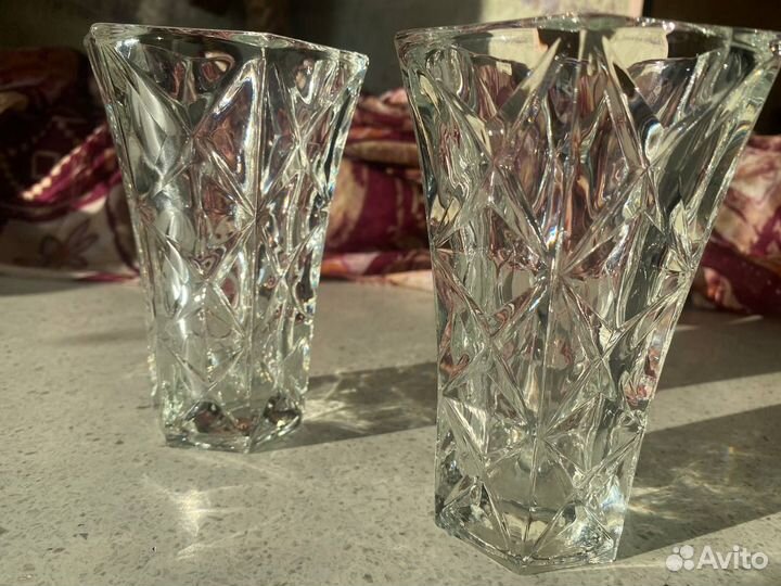 Вазы для цветов салфетницы хрусталь СССР