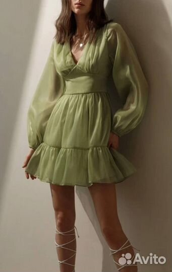 Платье вечернее зеленое