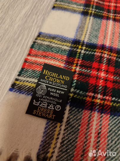 Шотландский твидовый шарф Highland crown