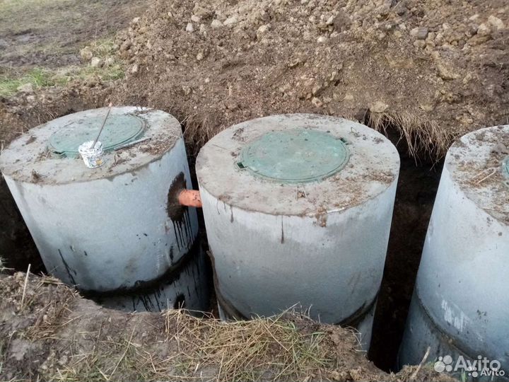 Септик из бетонных колец под ключ
