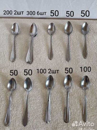 Ложки чайные и столовые, СССР винтаж