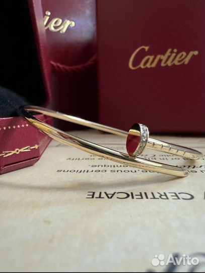 Золотой браслет Cartier гвоздь 585п