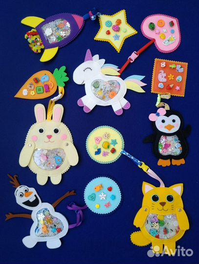 Игрушка искалочка из фетра для детей с 6 месяцев