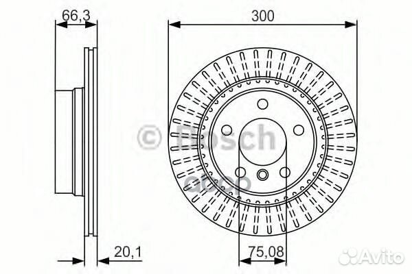 Диск тормозной BMW 1 E81/E87/3 E90/91 1.6-3.0 0