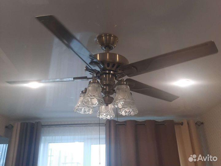 Люстра потолочная бронза бу