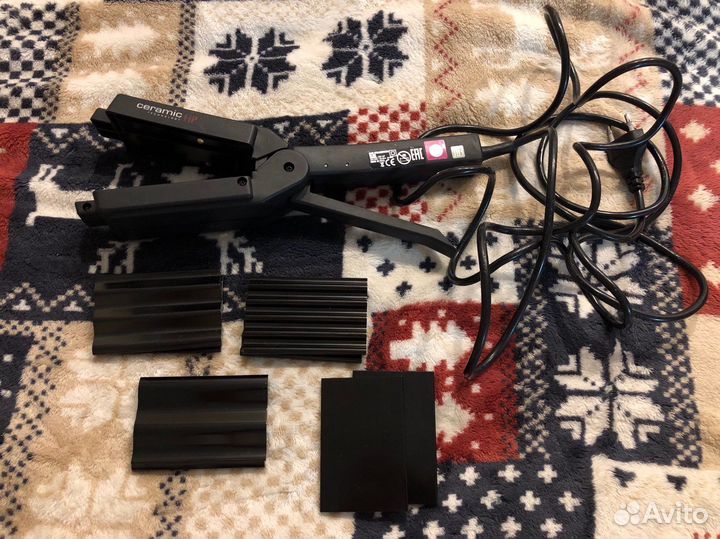 Плойка, утюжок, Широкие щипцы-гофре 4в1