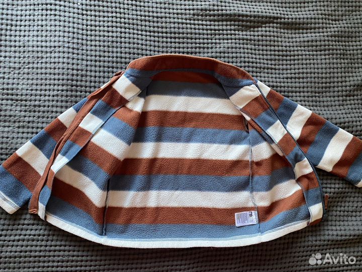 2 флисовые кофты на замке на мальчика 5-6 лет