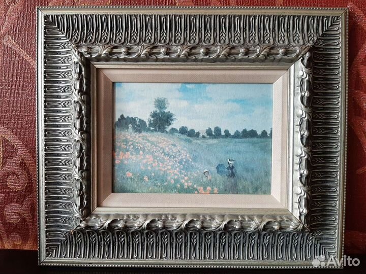 Принт в раме винтаж США Клод Моне