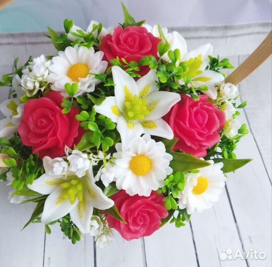 Букет из мыла ручной работы