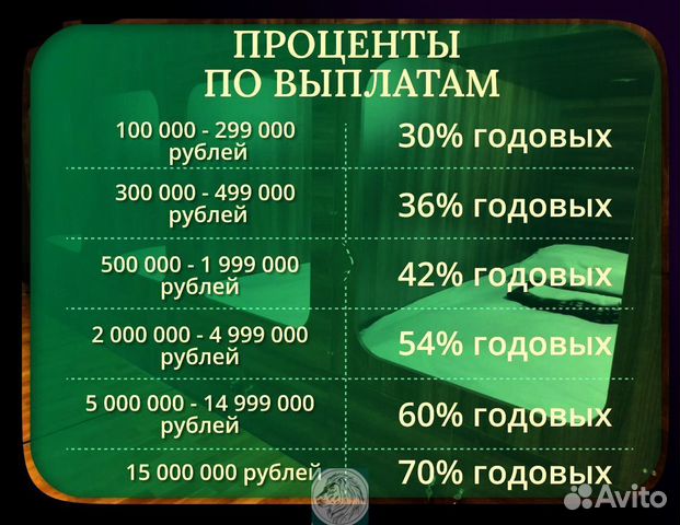 Бизнес инвестиции 30-70 годовых