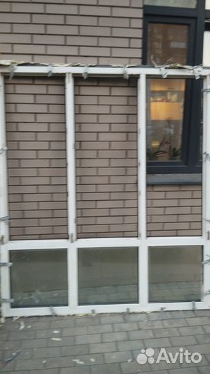 Окна пластиковые бу коричневые