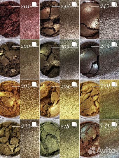 Косметические пигменты для мыловарения, макияжа