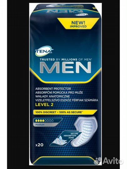 Прокладки памперсы урологические Seni Man Tena Men