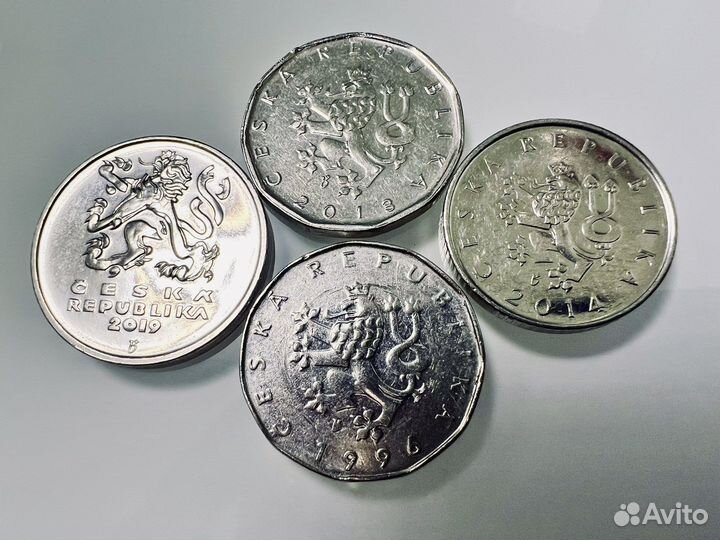 Набор из 4 крон Чехия (1-2-5)