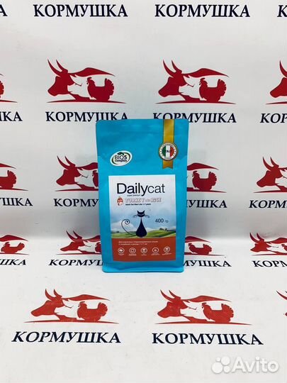 Dailycat корм для стерил кошек с индейка/рис