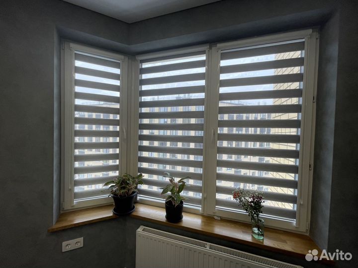 Рулонные шторы зебра