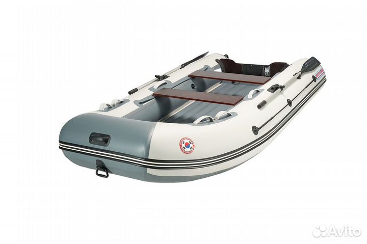 Лодка mishimo lite DF 390, цвет серый