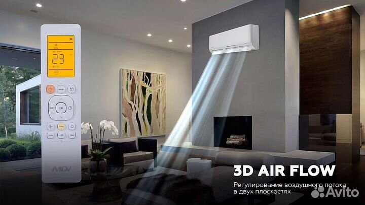 Кондиционер AUX тепло, холод, вентиляция