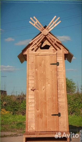 Дачный туалет с декором ебб 692