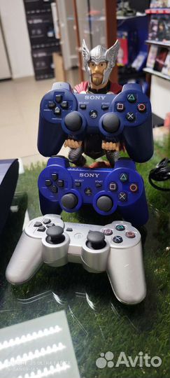 PS3 Super slim 500GB Редкая Blue/Прошитая /40+ Игр