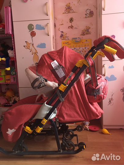 Санки коляска nika 7-3