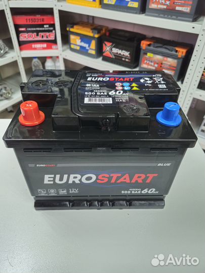 Аккумулятор новый Eurostart 60ач