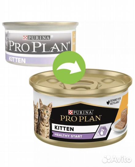 PRO plan Kitten Healthy Start для котят, 24x, 85г