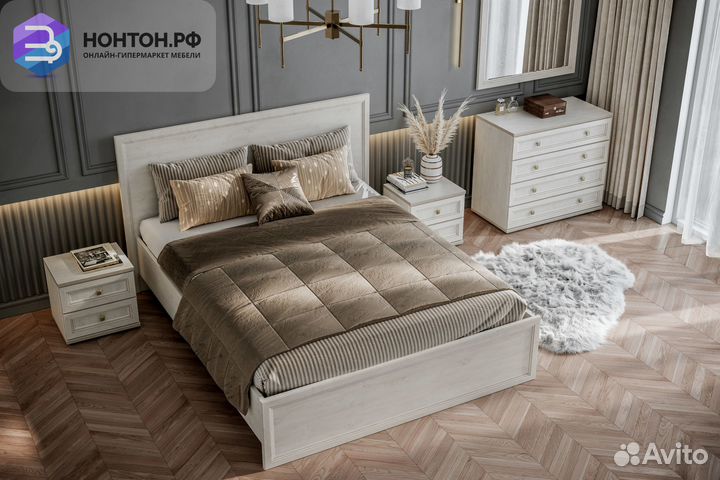 Спальный гарнитур Александрия cосна cанторини свет