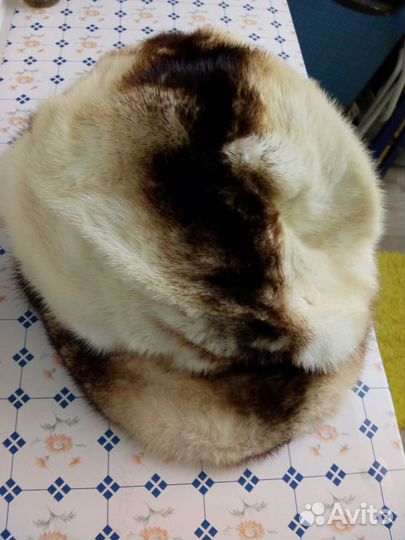 Шапка норка вязаная