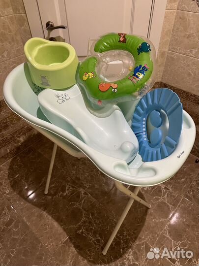 Ванночка Tega Baby с вкладышем и подставкой