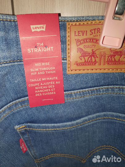 Новые джинсы Levi's 714 Straight оригинал