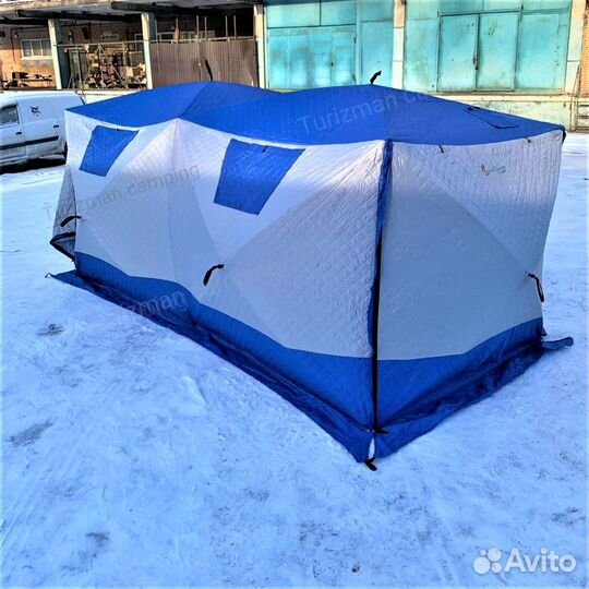 Зимняя палатка 2 куб 400х200 + пол (комплект)