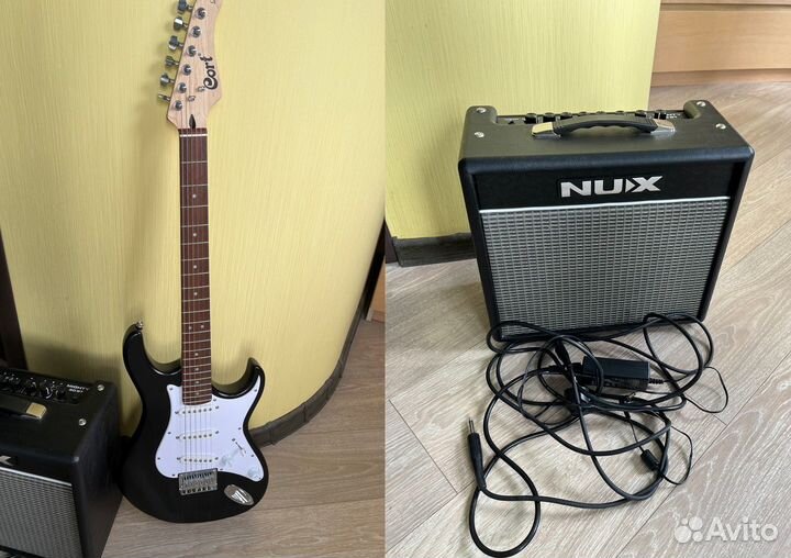 Гитара Cort G100+к.усил. NUX Mighty 20вт отл.сост